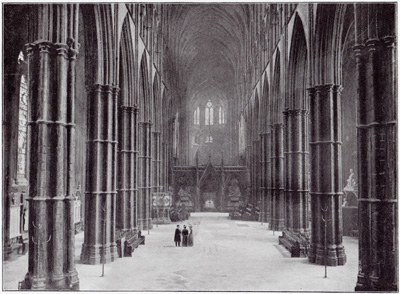 Westminster Abbey: The Nave, looking east